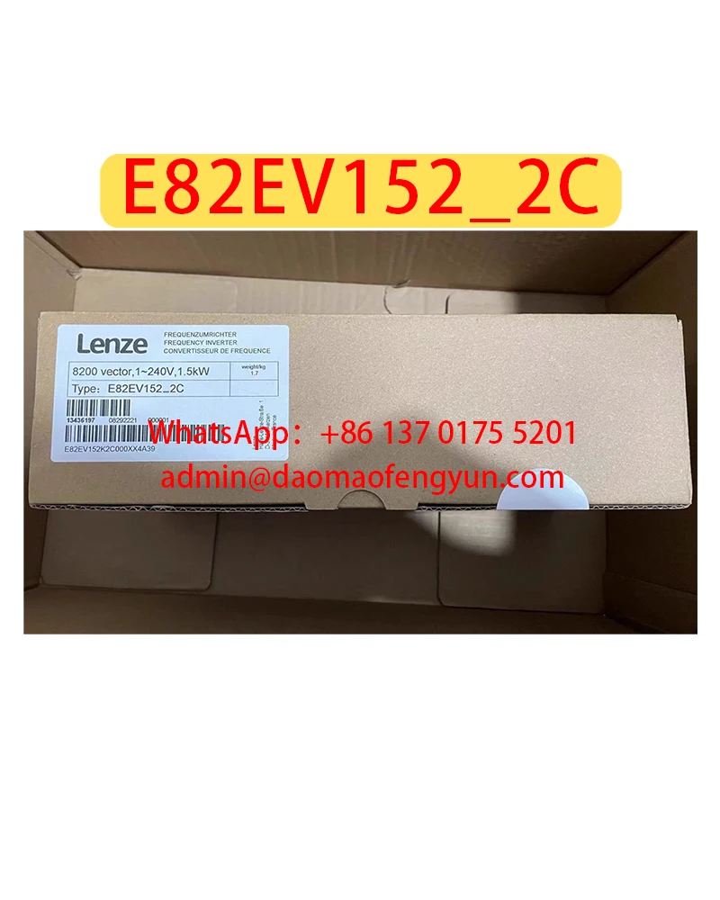 

8200 vector E82EV152_2C Brand New 1.5KW Converter，Fast shipping