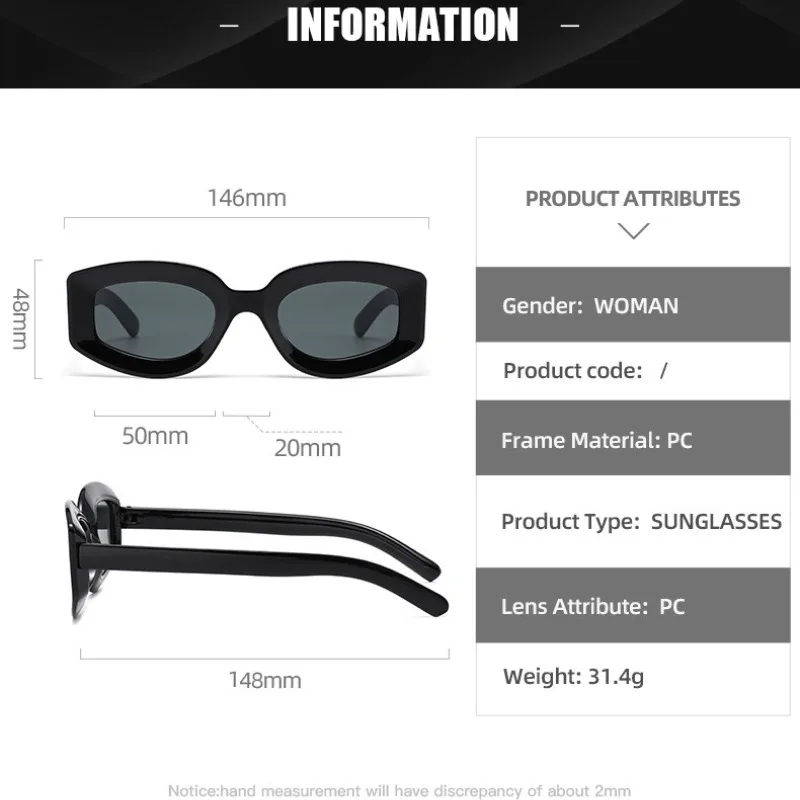 نظارات شمسية بيضاوية على طراز فاسق للتصوير الفوتوغرافي في الشوارع، نظارات شمسية عصرية للجنسين بتصميم مع حماية من الأشعة فوق البنفسجية 400 #3