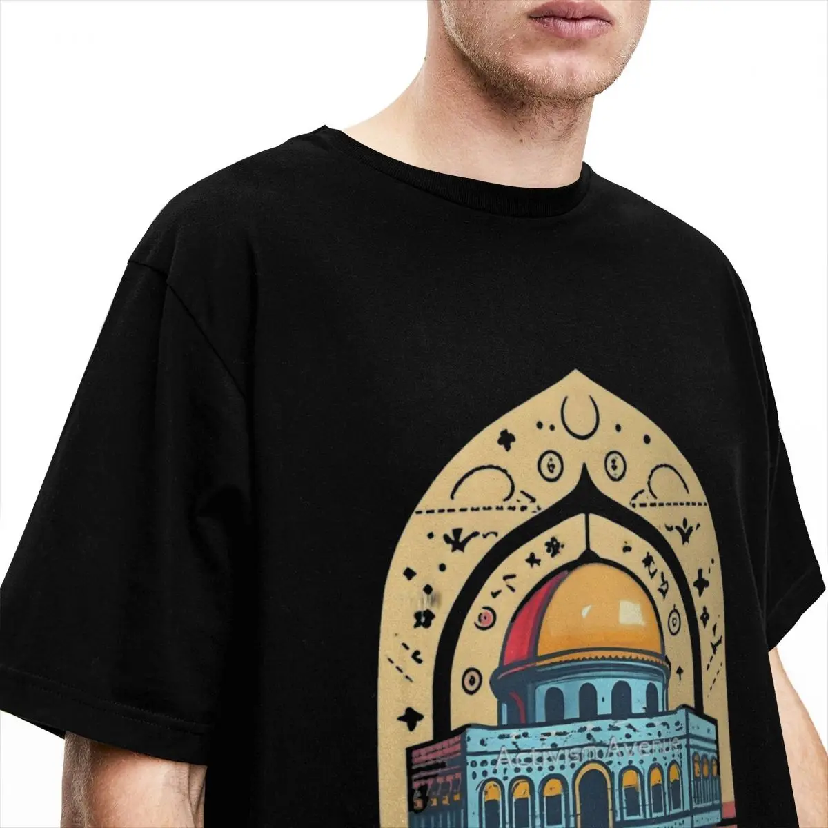 Palestine Jerusalem Peace T Shirt Harajuku T Shirts Short-Sleeved Aesthetic Tshirt Beach Pure Cotton O Neck 4XL 5XL 6XL Clothes