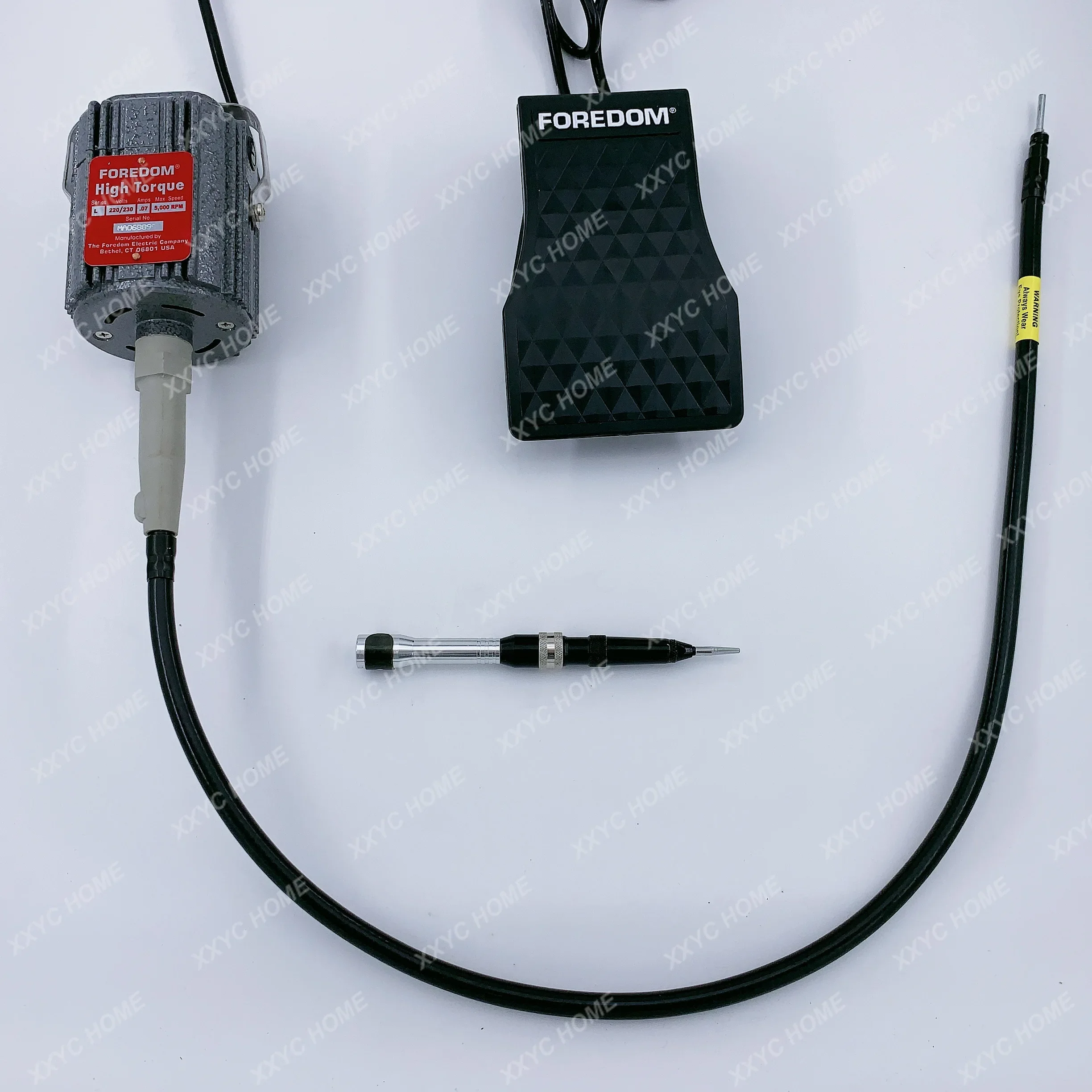 220 В foredom подвесная мельница с гибким валом серии LX, низкоскоростной двигатель 5000 об/мин с ручкой молотка