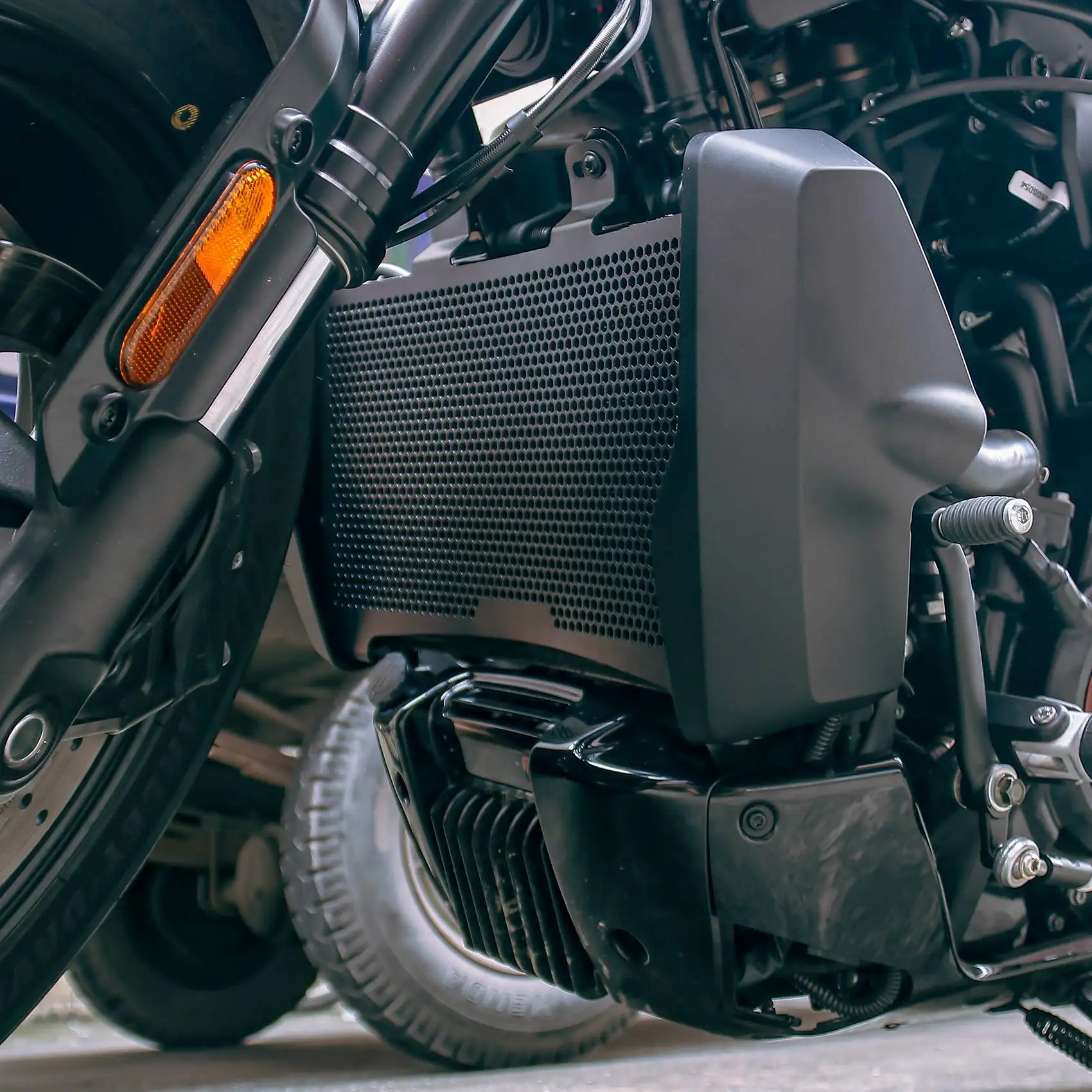 L49A Motorcycle Radiator Guard Engine Cooler Grille Cover Protection for Harley Sportster S RH1250S 1250 Water Tank Shield