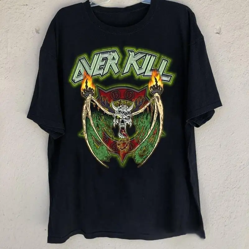 

Футболка Overkill Band Album Music для взрослых, полный размер S 5Xl