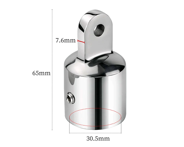 Bimini Top Cap 316 Stainless Steel Top Caps Marine Hardware Boat Accessories Bimini Top Eye End