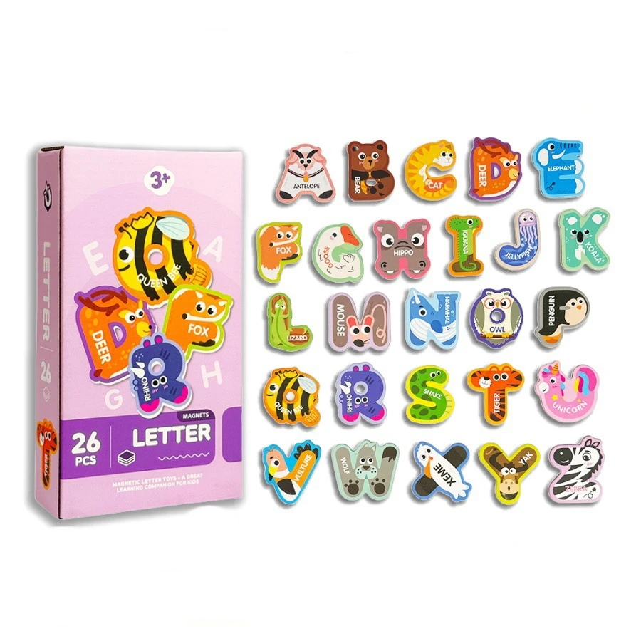 Magnetic Sticker Alphabet Number Stickers, Educational Puzzle Refrigerator Magnets, Early Learning Toys for Preschool Kids