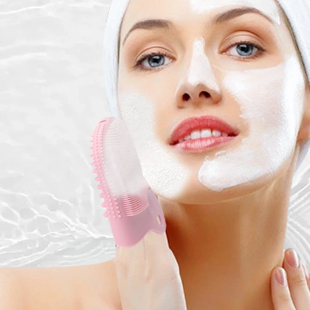 Brosse de nettoyage du visage en Silicone, 2 pièces, épurateur doux pour le lavage quotidien, exfoliant, élimination des peaux mortes, conception conviviale pour les voyages