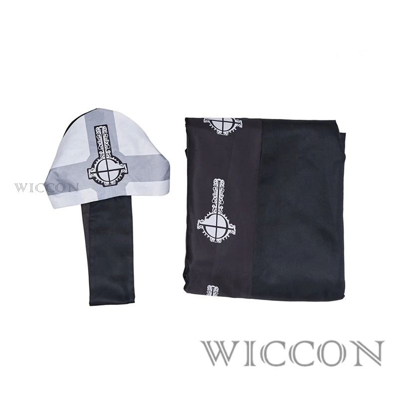 Middeleeuwse Papa Emeritus Cape Cosplay Kostuum Middeleeuwen Zwarte Mantel Met Hoed Volledige Set Voor Volwassen Halloween Party Pak