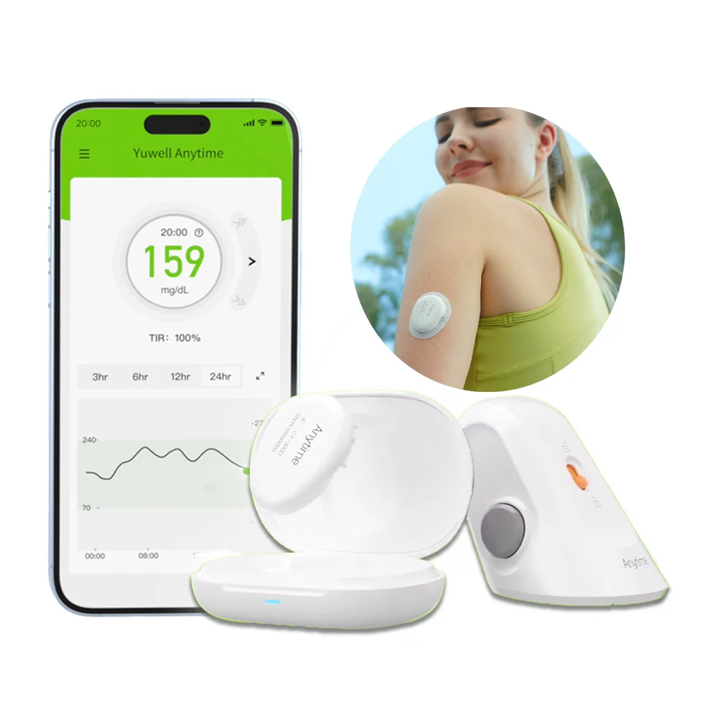 yuwell-cgm-continuous-glucose-monitor-24h-real-time-blood-sugar-test-no-finger-pricking-real-time-dynamic-blood-glucose-track