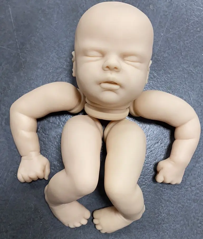 NPK 20inch Reborn Doll Kit Kiara Unfinished Unpainted Fresh Color Blank Doll Kit with cloth Body