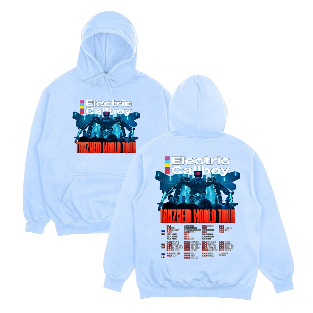 Electric Callboy Tanzneid World Tour Streetwear for Autumn Winter New Long Sleeve Men's Women's Clothing High Street Pullovers