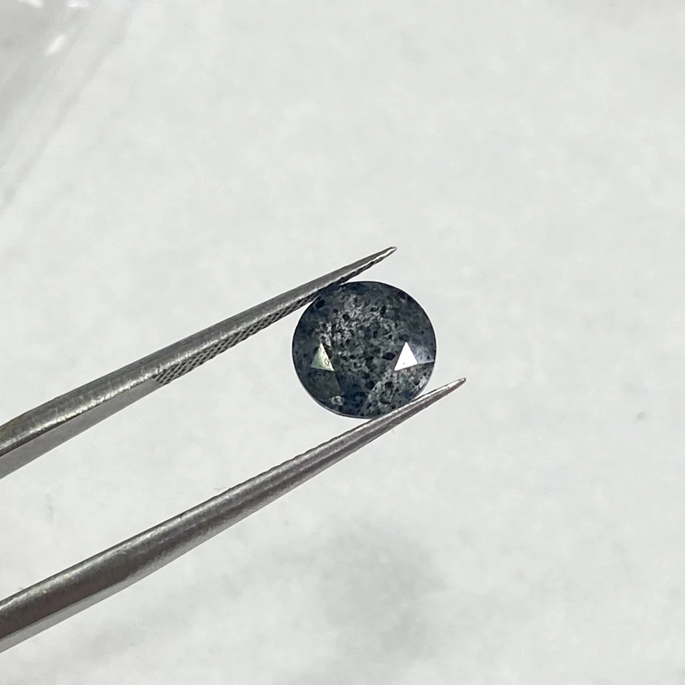 

Real Natural Herkimer Diamond Loose Gemstone Crystal Quartz Round Cut 6/7/8mm for Silver Gold Mounting DIY Jewelry