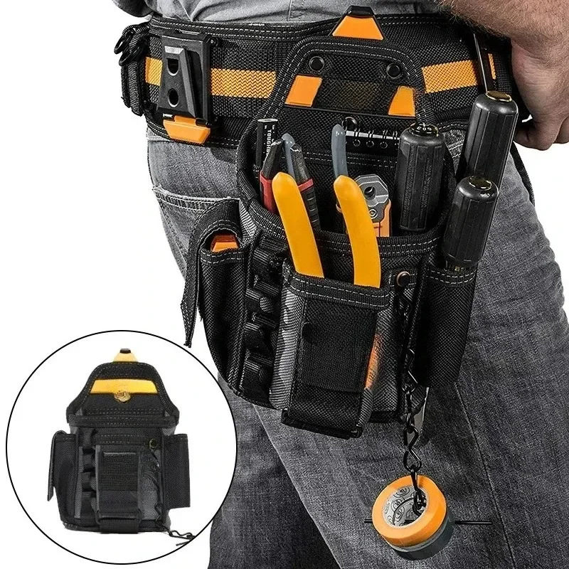 

Portable Tool Waist Bag Electrician Professional Hardware Tools Organizer Bag Multifunctional Tool Storage Waist Hanging Bags