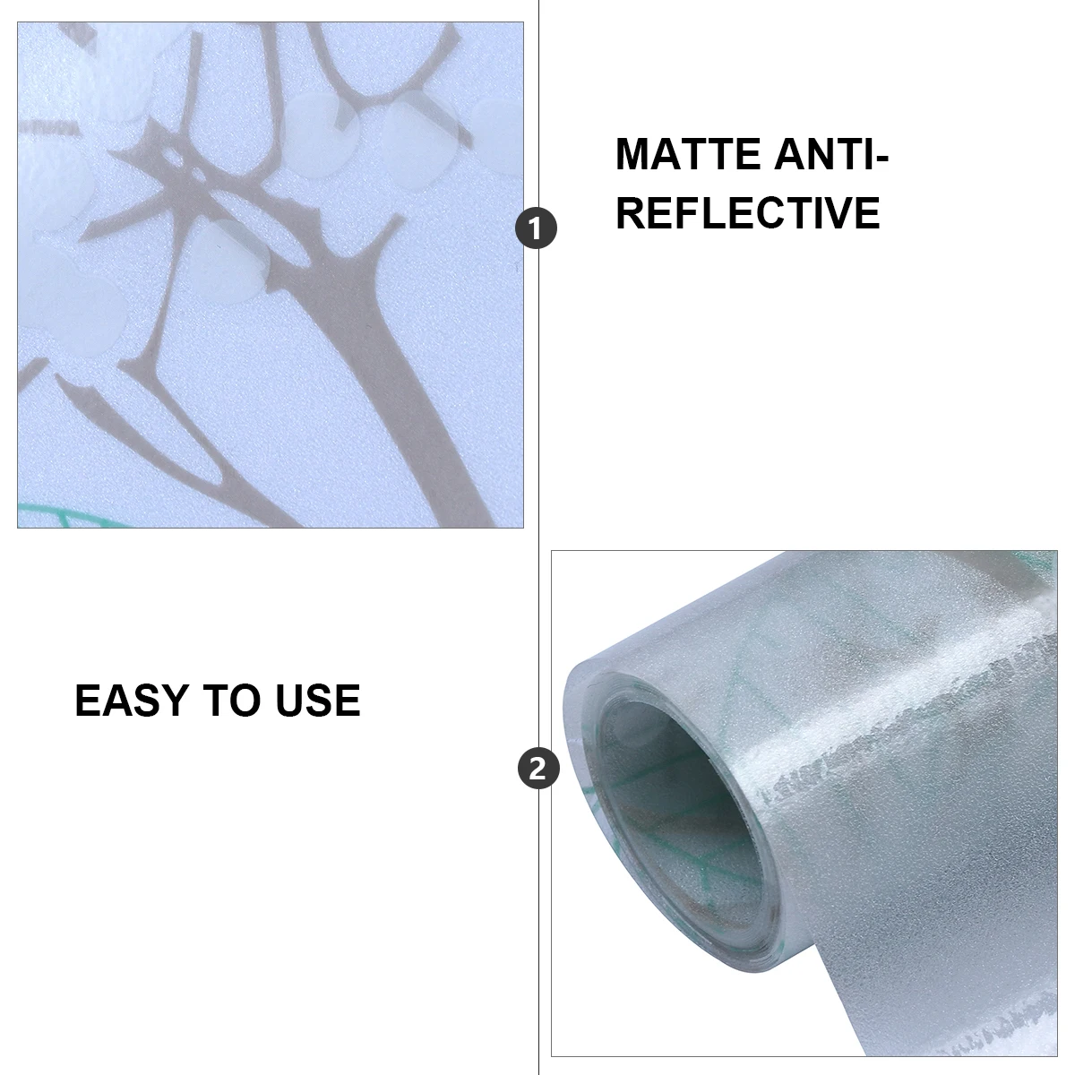 

1Pcs Static Adhesive Window Film Glue-Free Waterproof Privacy Sticker for Glass Doors Bathroom Office Living Room Decorative