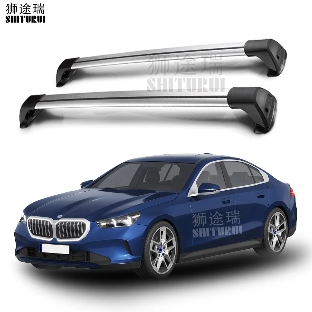 For BMW 5 / I5 Series G60, 4dr Sedan 2024+ quiet truck roof rack bar car special aluminum alloy belt