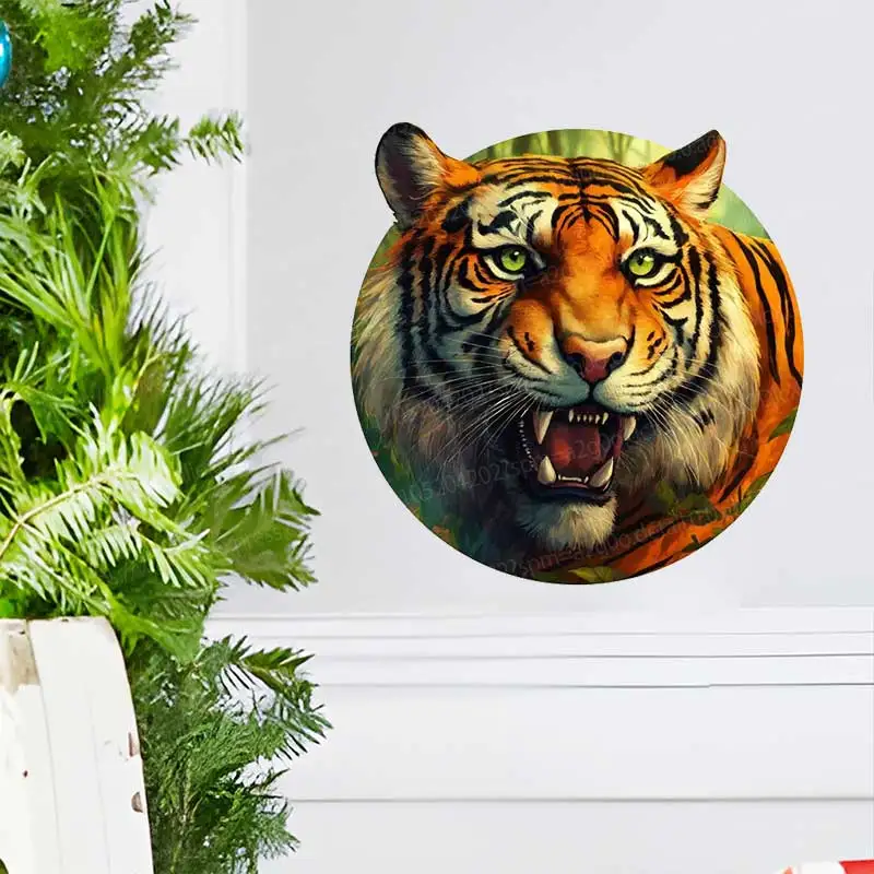 Tiger Wall Stickers Decal for Bathroom Toilet Living Room Cabinet Fridge - Home Decorative Tiger Theme AA158