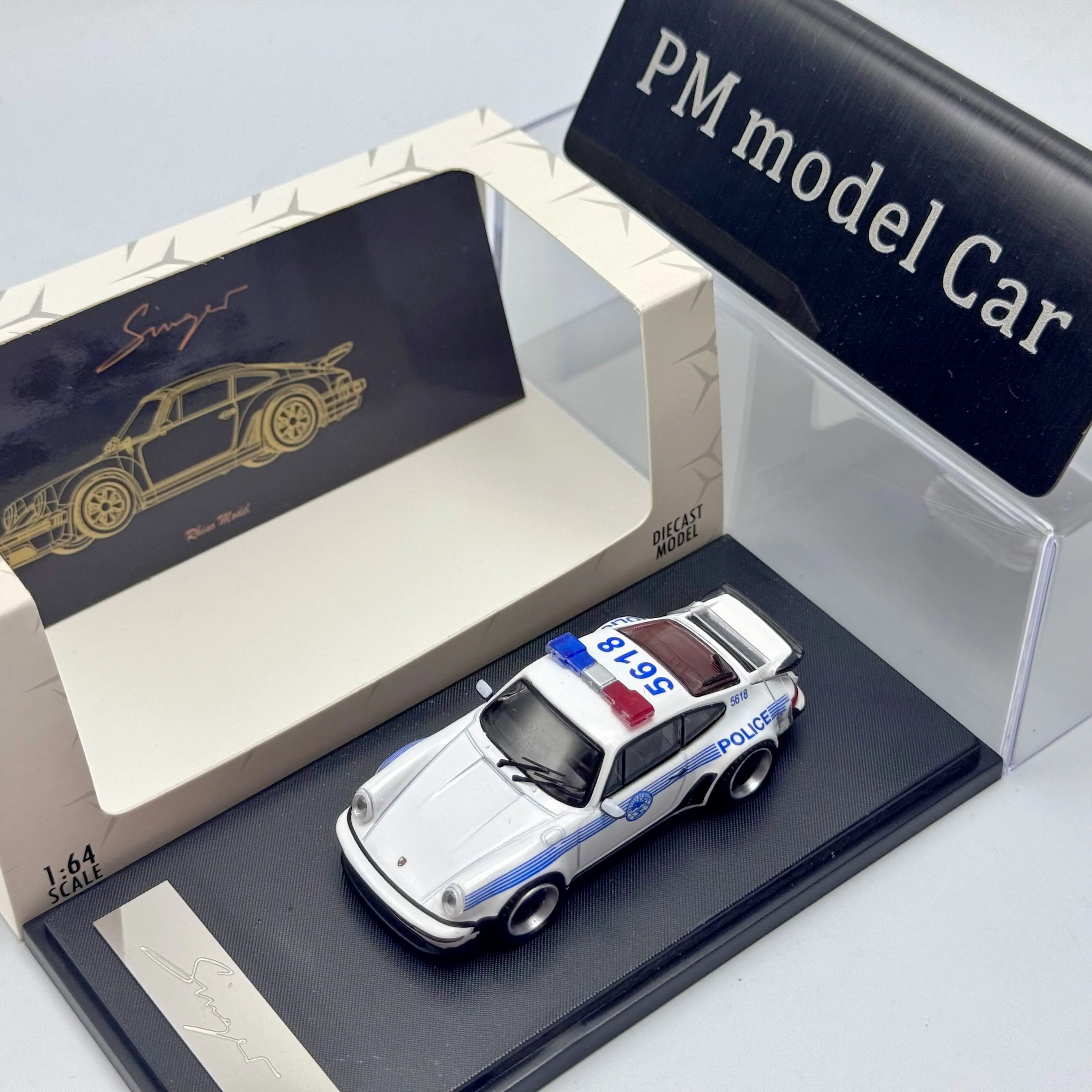 [In Stock] RM Rhino Model 1:64 RWB Porsche 911 Turbo 930 Alloy Diecast Model Car Collectible Gift Static Display