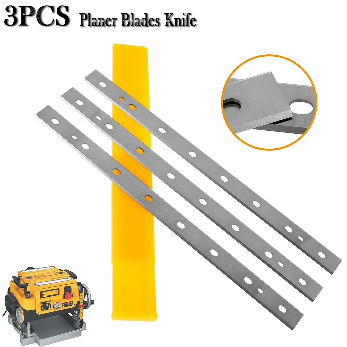 13 Inch Planer Blades Knife Hss Thickness Wood Planer Blade Knife Planer Woodworking Machiney Part Compatible with Dw735 Dw735x