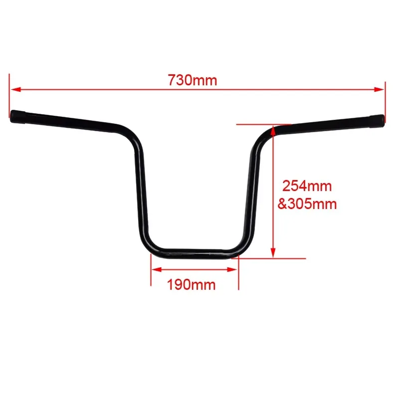 Tubing diameter 7/8 inch (22 mm) modified handle "ape handle" motorcycle faucet directional handle