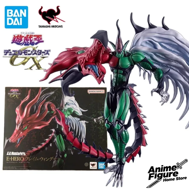 

100%Original in Stock Bandai Yu-Gi-OhGX Elemental HERO Flame Wingman Anime Character Model Toys Ornaments Collection Gifts