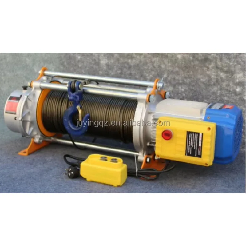 رافعة ونش كهربائية عالية السرعة 6 متر 1500 كجم رافعة حبل سلك كهربائي