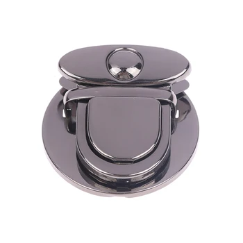 Omuzdan askili çanta kadın çanta yapış klipsler dönüş büküm kilit omuzdan askili çanta Metal toka çanta aksesuarları için DIY kapatma kilidi