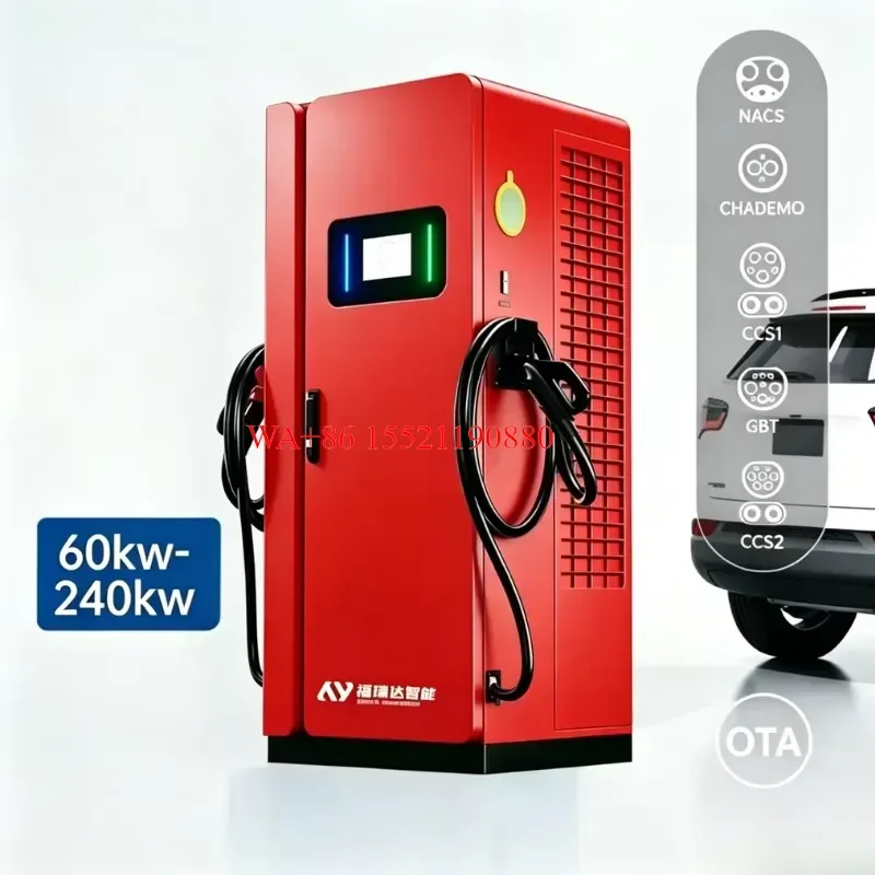WMWMNU for Freida Floor Mounted 80kw CCS2 EV Charger OCPP1.6 DC Fast Charging Station New for Public Use