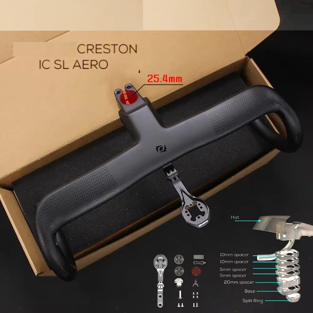 SYNCROS  Foil RC 25.4mm Full Carbon Creston IC SL AERO,Integrated Road Bike Handlebar Integrated Cables Di2 - view 3