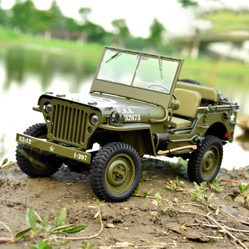 

FMS ROCHOBBY 1/6 Climber Willis Remote Control Car Cross-Country Climbing Four-Wheel Drive Electric Model Adult Toy Car Gift