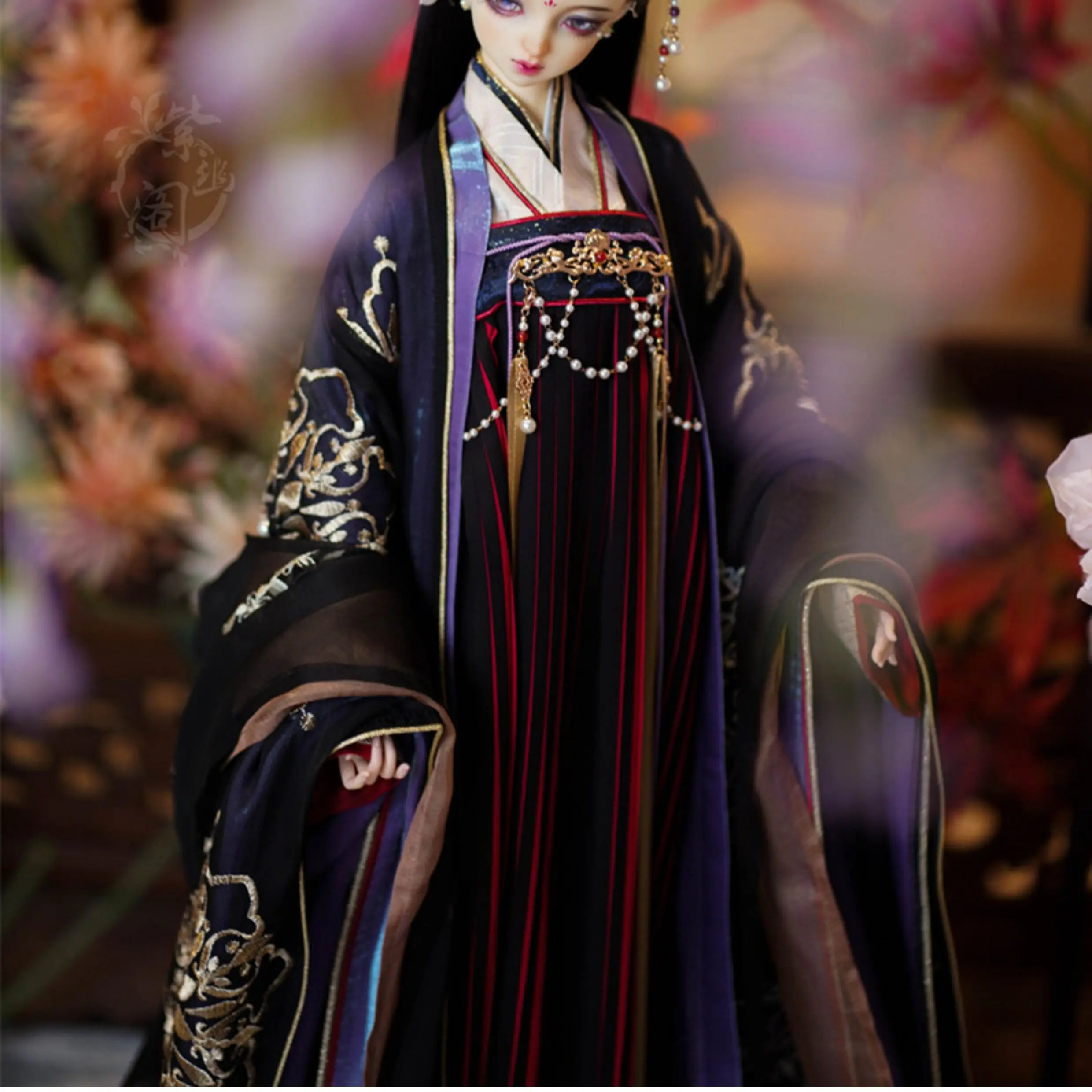 1/3 BJD Hanfu Ancient Costume Robe Warrior Outfit For MSD SD13 POPO68 Longhun73 ID75 Strong Uncle Doll Accessories A1601