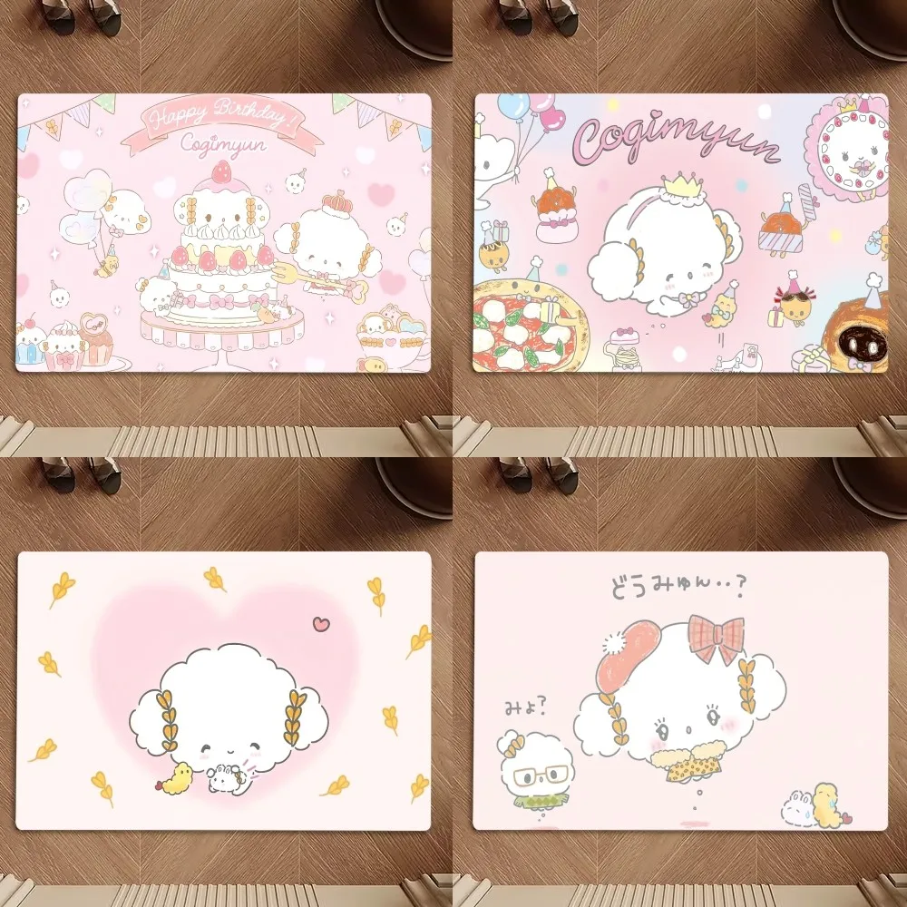 MINISO Sanrio Cogimyun Cute Floor Mat Bedroom Kitchen Door Bath House Super Absorbent Foot Non-slip