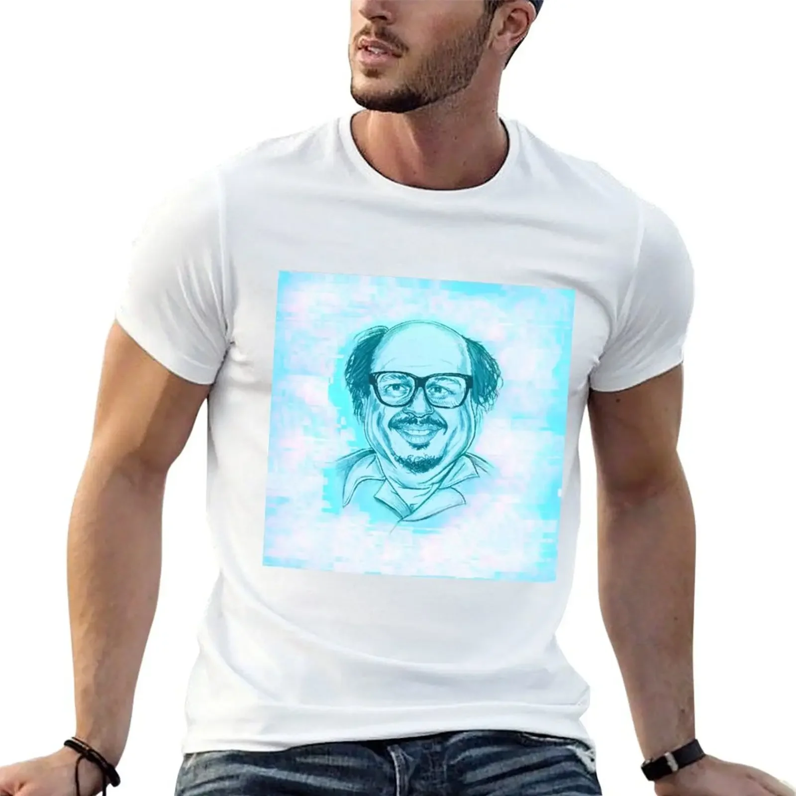 DANNY DEVITO X ERIC ANDRE (Sky Zaddy) T-Shirt summer top tops graphic t shirts mens cotton t shirts