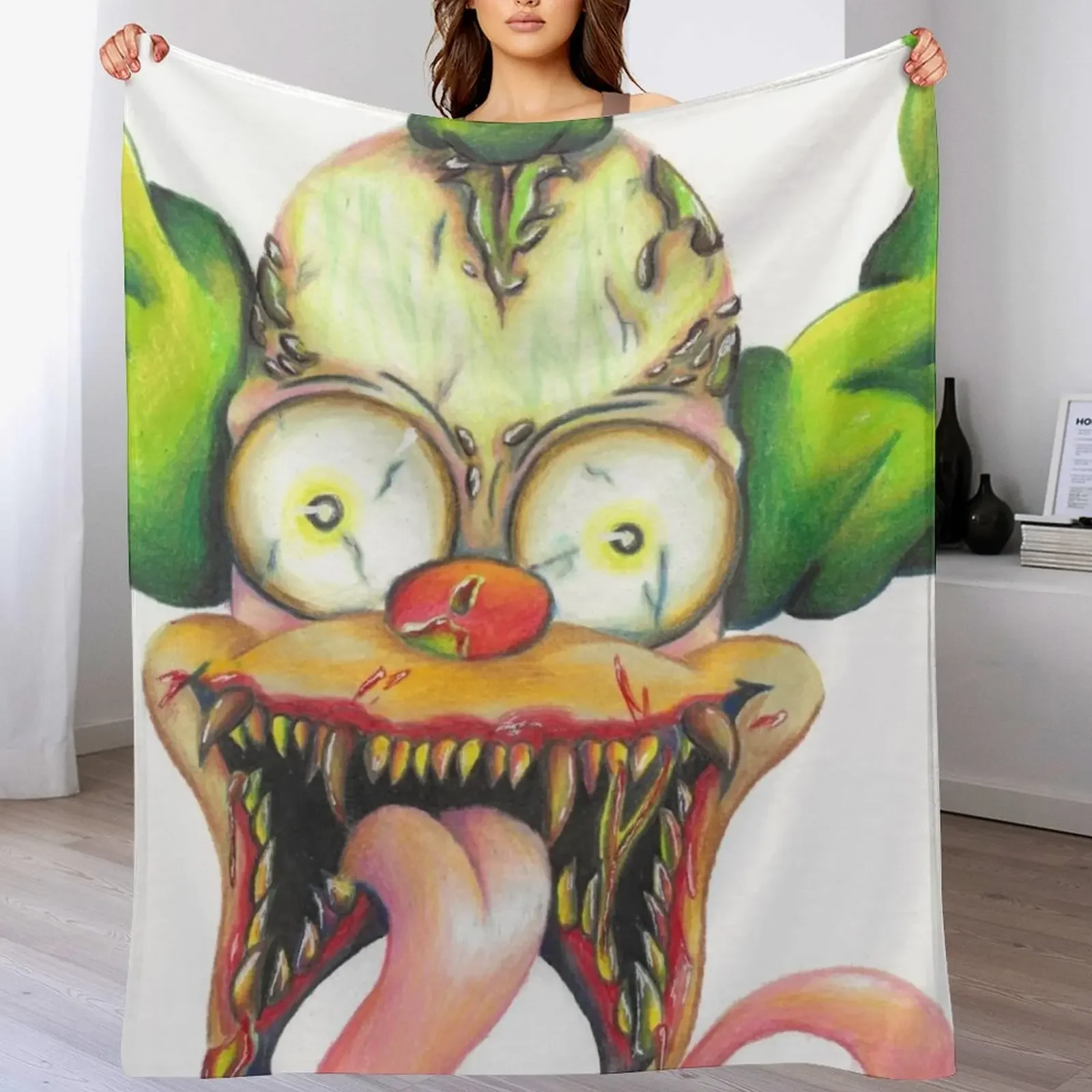 

krusty Throw Blanket heavy to sleep Warm valentine gift ideas Furry Blankets