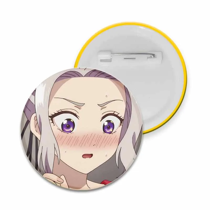 Anime Girlfriend Character Shino Kiryuu Nagisa Minase Saki Rika Hoshizaki Lapel Pin Round Brooch Badge for Backpack Decoration