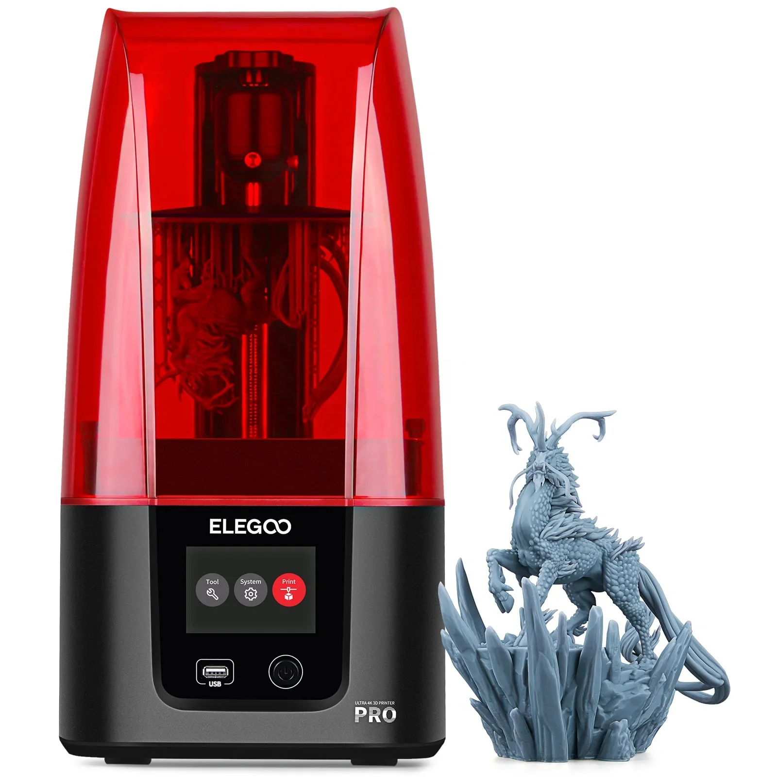 Elegoo Wholesale MARS 3 Pro 4K MONO 143*89.6*175mm LCD Resin 3D PRINTER Impresora 3D