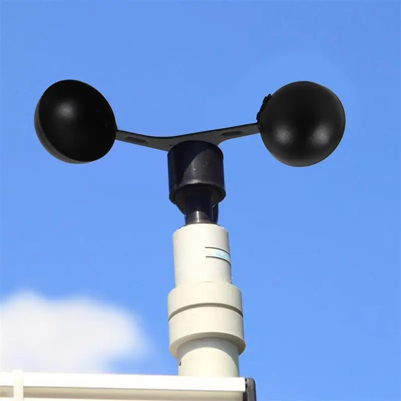 Specialty Tools Measuring Wind Cup Meter Professional Anemometer Wireless Measurement 3-Cup Flow Metal Weather station