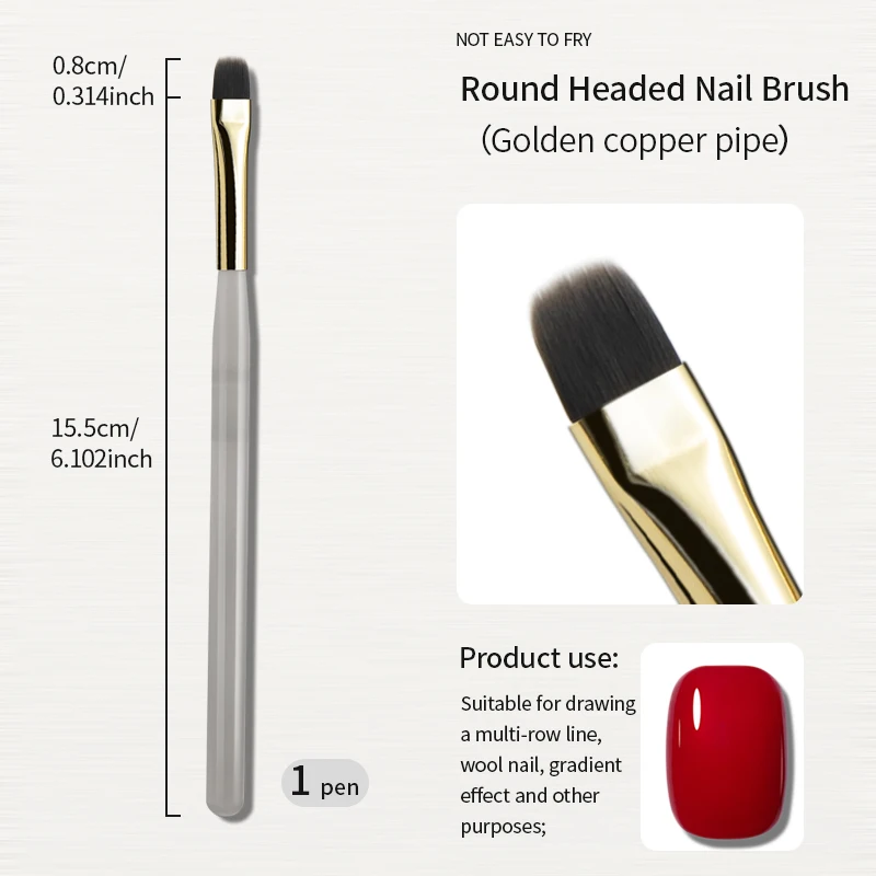 RSNAIL Nail Art Liner Pinsel Französisch Streifen Nagel Linie Malerei Stift 18mm Schlanke Lange Linie Zeichnung Pinsel UV Gel DIY maniküre Werkzeug