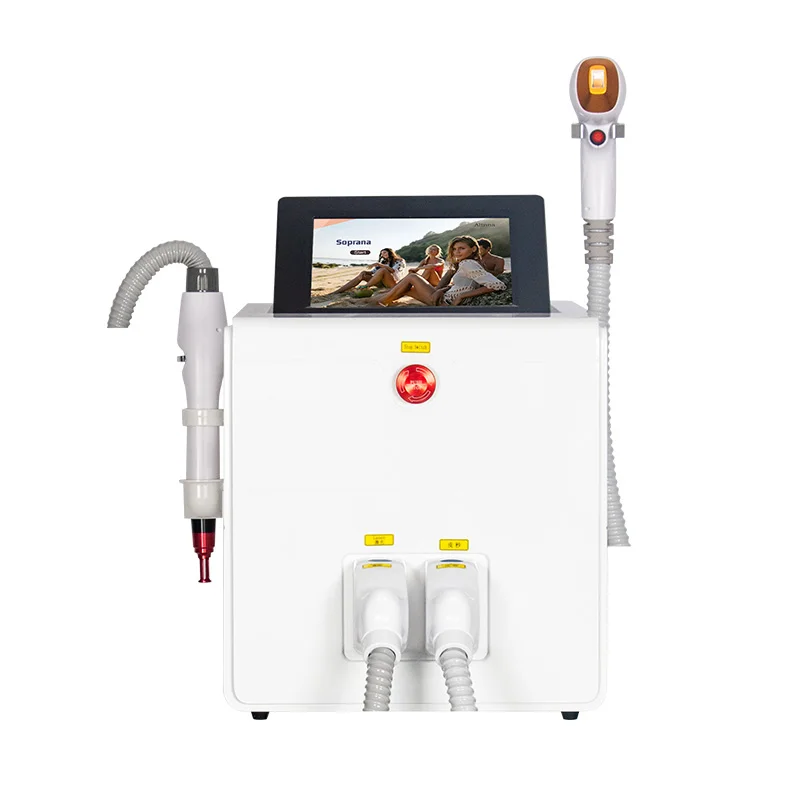 2-in-1-Diode und nd yag Laser Haaren tfernung Trrple Wave profession elle Pikosekunden-Laser maschine zum Entfernen von Tattoo-Pigment flecken