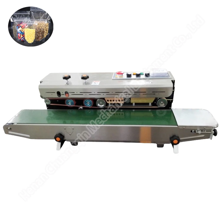 أكياس القهوة المطحونة مع آلة ختم حزمة طباعة التاريخ آلة ختم الأكياس المستمرة