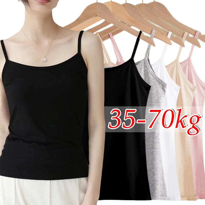 Summer Sexy Camisoles Black Tank Women Sleeveless T-Shirt Fitness Sport Vest Tank Top Simple Solid Thin Camisole Female Undies