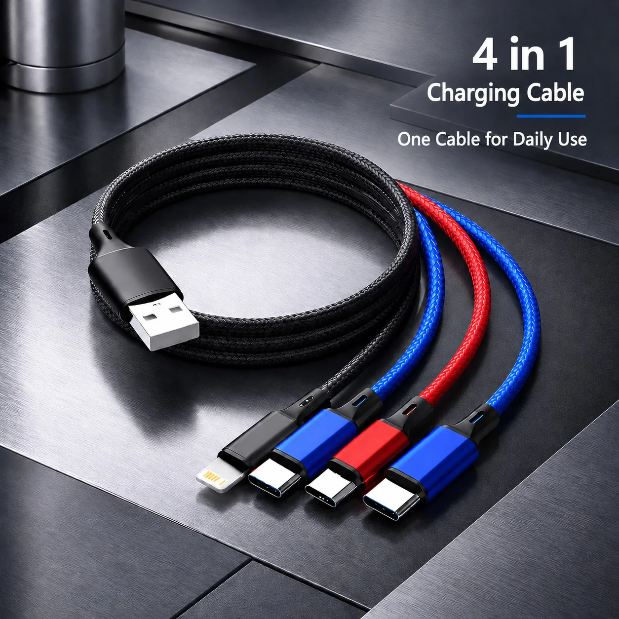 USB multi connector charging lead