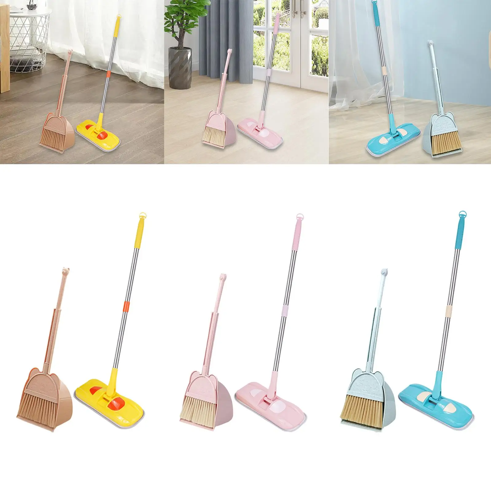 Mini Broom with Dustpan Mop for Kids Kids Cleaning Set Children Kids