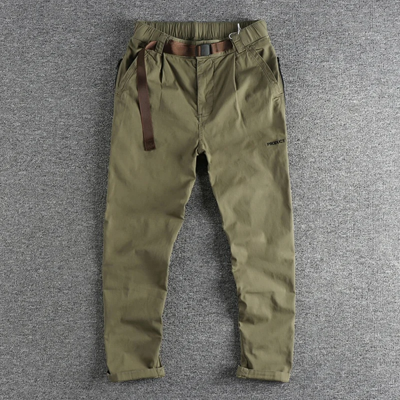 

2024 New Retro Trendy Washed Men's Workwear Casual Pants Mountaineering Comfortable Loose Straight Outdoor Trousers