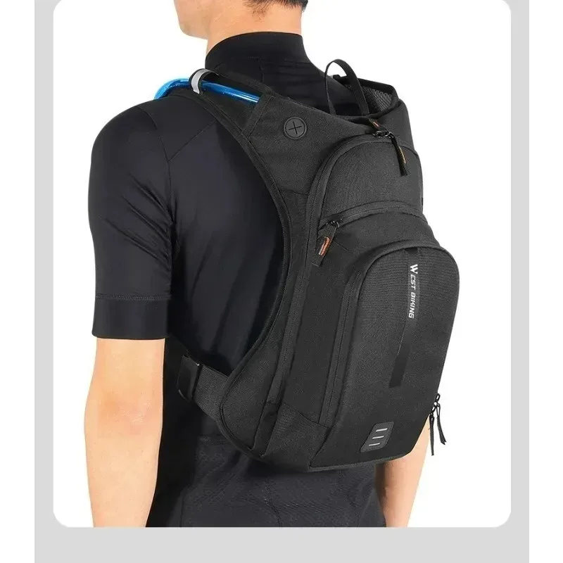 

For 10L Ultralight Cycling Backpack Ergonomic Strap MTB Road Bicycle Bag with Water Bag Outdoor Hiking Climbing Bag WEST BIKING
