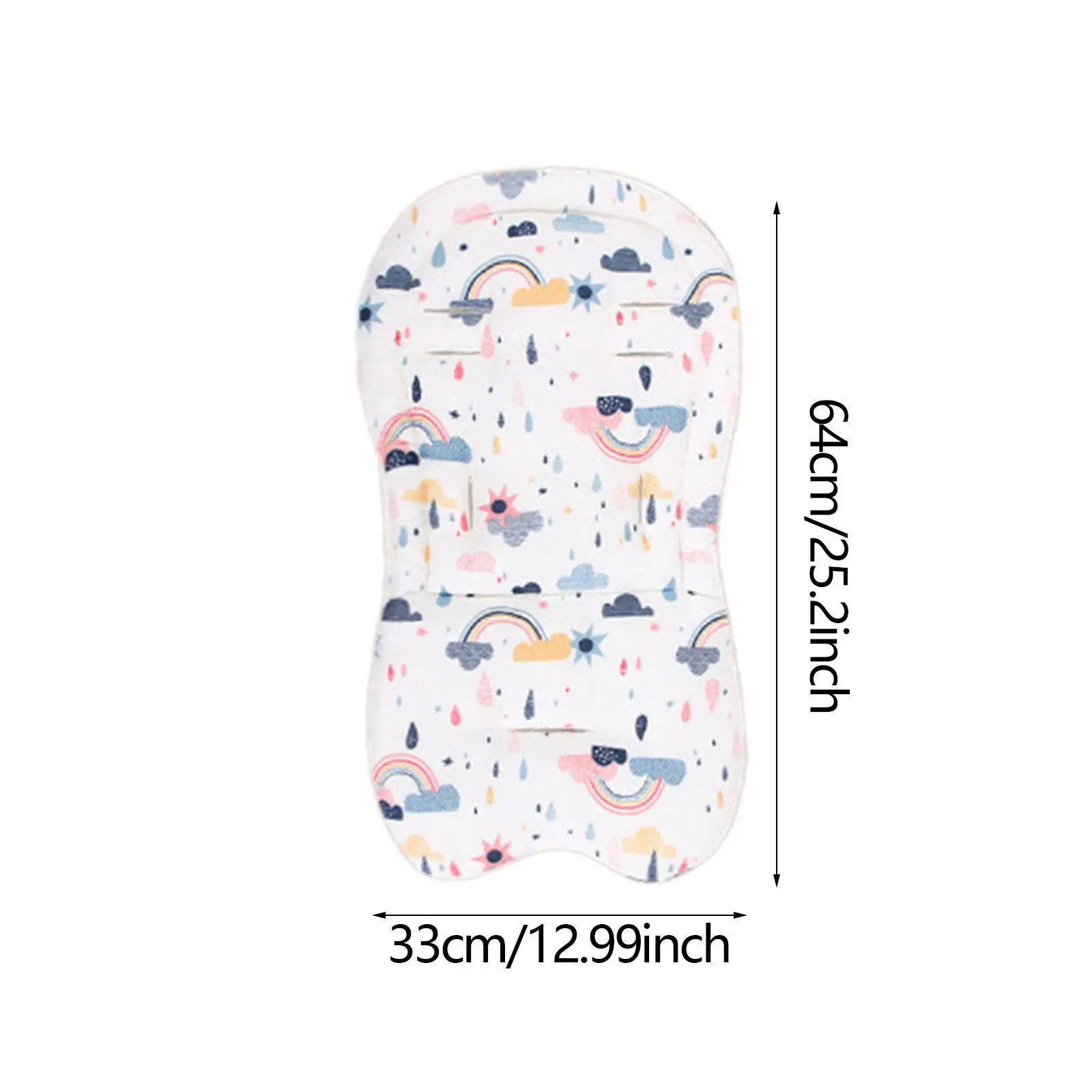 Insert de siège de voiture pour bébé, respirant, Portable, doux, coussin de poussette, chaise haute