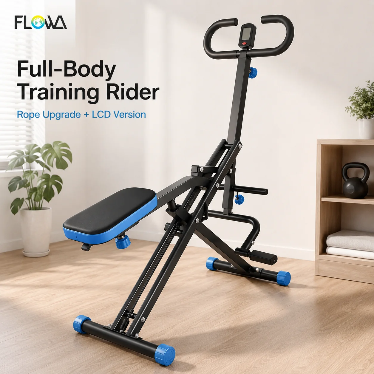 Wholesale Horse Rider Machine with Optional LCD and Resistance Bands 1.5mm Steel 150kg Capacity Fitness Workout Bulk