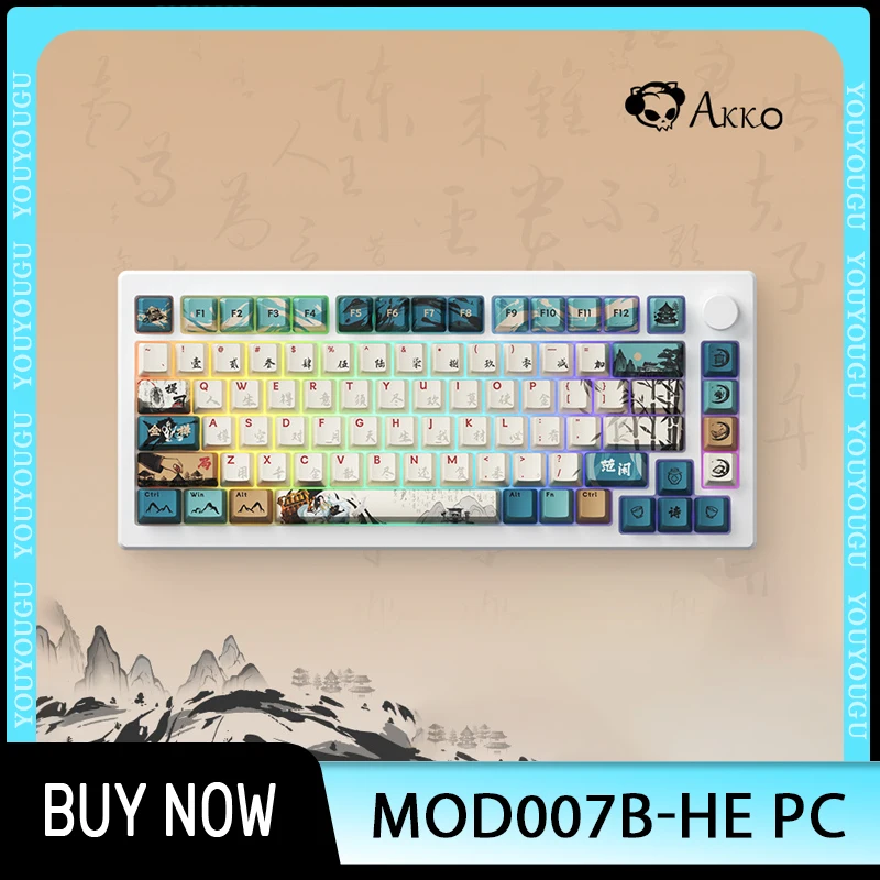 

Akko Mod007b-He ПК механическая клавиатура Магнитный переключатель Bluetooth беспроводной 3 режима пользовательская Rgb Горячая замены клавиатура для геймеров офисные подарки
