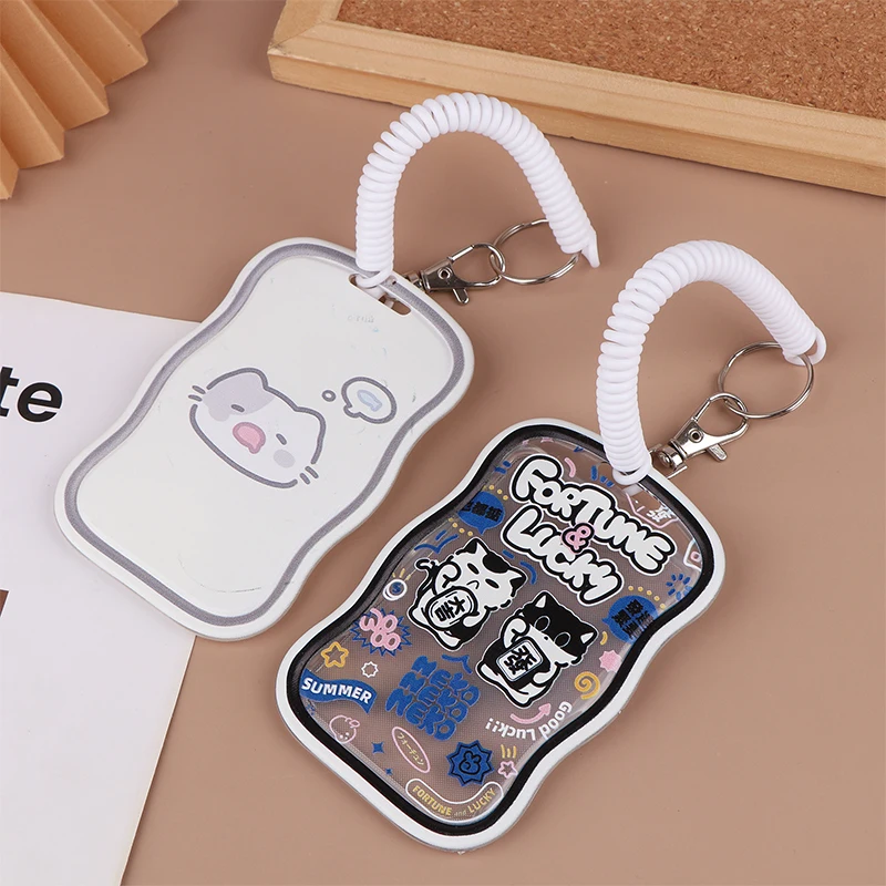 Creative Design Kpop Photocard Holder Keychain Photo Sleeves Bus Card Student Card Case Photo Protector