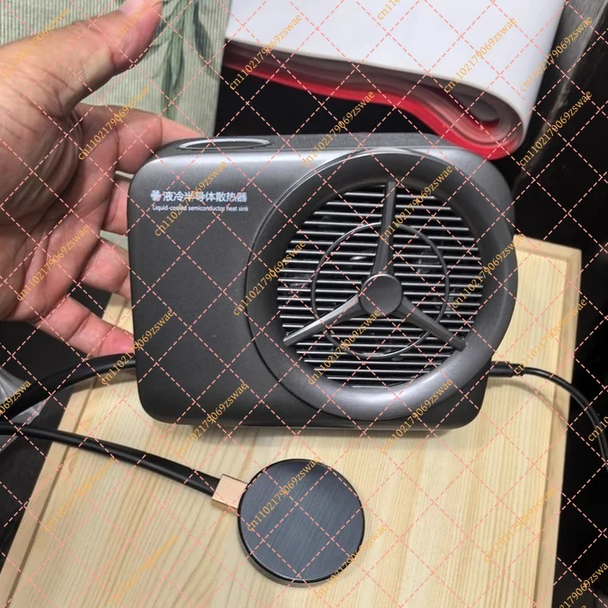 48W Water-Cooled Semiconductor Phone Cooler, High Power Gaming Cooling Fan