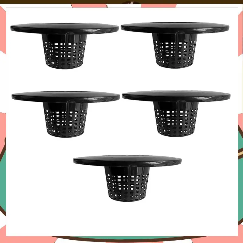 

6 Inch Net Pot For 5 Gallon For BUCKET Wide Lids ( 5 Pack ) Net Cups For Hydroponics Buck, DWC Basket Li-[A59T]