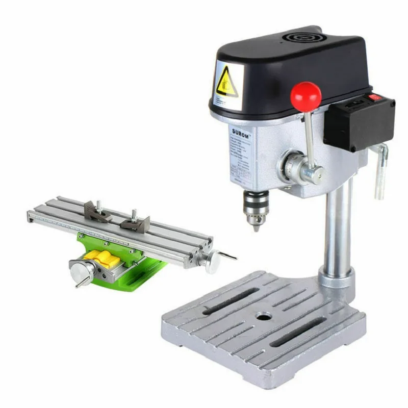 New 340W 220V Bench Drill Press Drilling Milling Machine Plastic Woodworking DIY Precision Milling Working Table Bench Drill