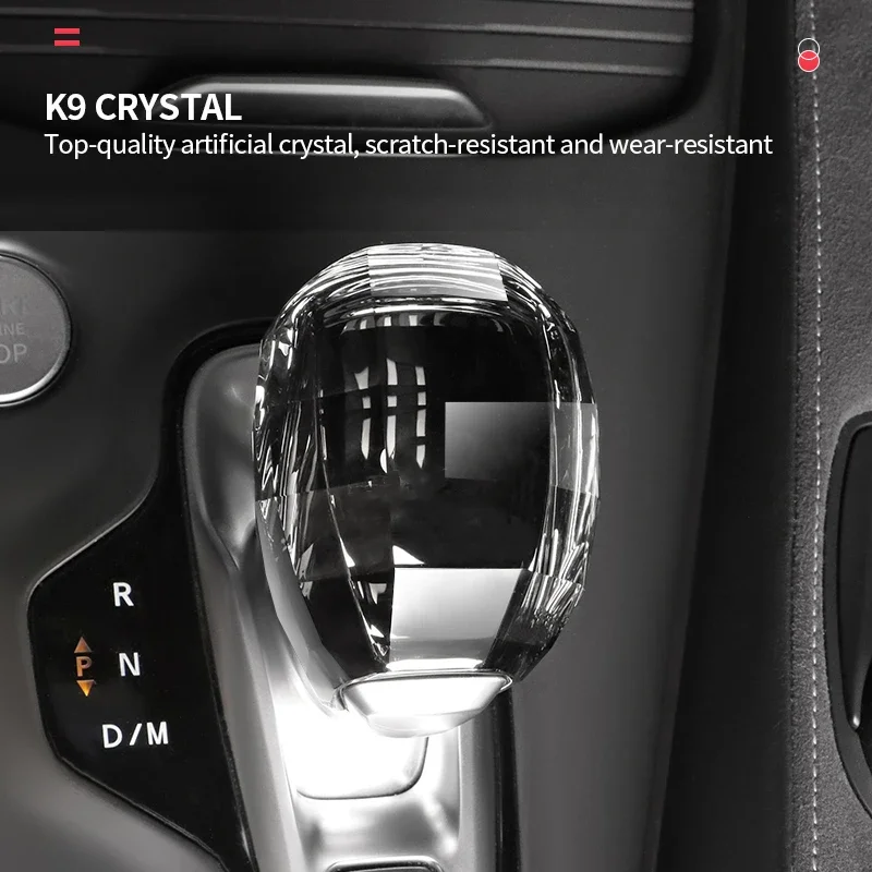 Luxury Crystal Gear Shift Knob Cover Fit for Infiniti QX50 QX55 2018-2020 2022 2023 Modified Gearbox Lever Shifter Lever Handle